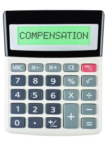 A calculator which the bicycle accident lawyer would use to determine compensation.